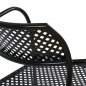 Preview: Schwarzer Metallstuhl 55 x 58 x 76,5 cm.
