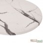 Preview: Werzalit Tischplatten günstig kaufen | Tischplatte "Weißer Marmor" Ø 70 cm