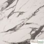 Preview: Werzalit tabletops buy cheap | Table top "White Marble" 70x70 cm