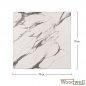 Preview: Werzalit tabletops buy cheap | Table top "White Marble" 70x70 cm