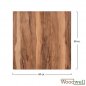Preview: Werzalit tabletops buy cheap | Table top "Indian sesami" 80x80 cm