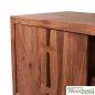 Preview: Sideboard FANCI aus massivem Akazienholz in Naturfarbe | Baumstamm Möbel