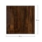 Preview: Melamin 32 mm Tischplatten günstig kaufen | Tischplatte in "Nussbaum" 80x80 cm