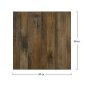 Preview: Melamin 32 mm Tischplatten günstig kaufen | Tischplatte in "Buche Alt" 80x80 cm