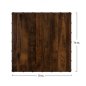 Preview: Melamin 32 mm Tischplatten mit Bronze Applikationen günstig kaufen | Tischplatte in "Wallnuss" 70x70 cm