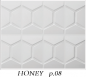 Preview: "Honey" wall panels in white - 1 square meter