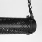 Preview: Κρεμαστό φωτιστικό "Tube" 130x13x13 cm μαύρο μέταλλο