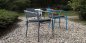 Preview: Outdoor Sessel "Kiwi" aus Aluminium und Seilgeflecht in orange 61x80x46x65cm cm stapelbar