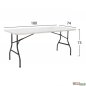 Preview: Klapptisch Partytisch Buffettisch Campingtisch Esstisch Cateringtisch 180x74x74 cm