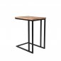 Preview: Laptoptisch Move 35x50x61 cm Raues Mangoholz | Schwarzes Metall