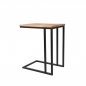 Preview: Laptoptisch Move 35x50x61 cm Raues Mangoholz | Schwarzes Metall