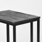 Preview: Laptoptisch Move 35x50x61 cm Schwarzes Mangoholz | Schwarzes Metall