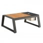 Preview: Outdoor-Set "New York" mit 3-Sitzer-Sofa schwarz Aluminium