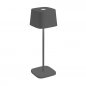 Preview: Tischlampe "Ofelia" aus Aluminium in Anthrazit 29cm Höhe