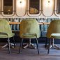 Preview: Table base "London-4" made of cast iron 70 cm high in brass