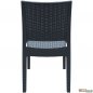 Preview: Polyrattan-Gartenstuhl Florida I XXL - Bistrostuhl aus Kunststoff mit Einer max. Belastbarkeit von: 160 kg I erhältlich Grau