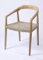 Preview: PAFOS-STUHL aus Teakholz und synthetischem Rattan 55X53X80H