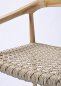 Preview: PAFOS-STUHL aus Teakholz und synthetischem Rattan 55X53X80H
