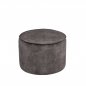 Preview: Hocker Tibo 55x55x40 cm Anthrazit Velours