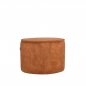 Preview: Hocker Tibo 55x55x40 cm dunkel orangeVelours