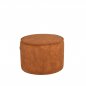 Preview: Hocker Tibo 55x55x40 cm dunkel orangeVelours