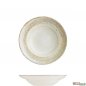 Preview: Set of 6 Premium Porzellan Bonna Patera tiefe Porzellansalatschale 27cm - 450cc beige