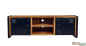 Preview: Fernsehschrank aus Mangoholz im Industrie-Look