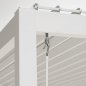 Preview: Terrace covering "Reflect" 3m x 3m in white made of aluminum