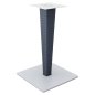 Preview: Riva table leg rattan in gray 45x45x71 cm