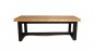 Preview: Bank "Rustic" 120x48x46 cm aus Holz und Metallgestell
