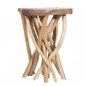 Preview: Hocker aus hochfesten Teakholzzweigen