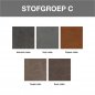 Preview: Sofa Arezzo 3-Sitzer Taupefarbenes Leder 62x208x100  cm