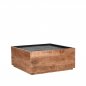 Preview: Couchtisch Noble 80x80x37 cm Raues Mangoholz | Schwarzes Mangoholz