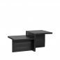 Preview: Coffee table "Skip" 90x50x42 cm from black mango wood