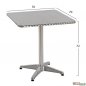 Preview: Set Esszimmer 3 Stück - Tisch Frodo & Sessel Noel aus Aluminium