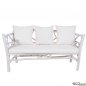 Preview: Exotic teak sofa with a special twig design