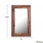 Preview: Wall Mirror from solid mango wood 109,5 x 4 x 70 cm | Tree trunk furniture