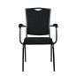Preview: Bankett Stapelsessel "Selectstack 320" aus Metall in schwarz