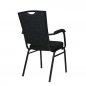 Preview: Bankett Stapelsessel "Selectstack 320" aus Metall in schwarz
