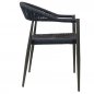 Preview: Outdoor Sessel "Jonah" aus Aluminium und Seilgeflecht in blau 56,6x79x69cm