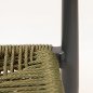 Preview: Outdoor Sessel "Jonah" aus Aluminium und Seilgeflecht in olivgrün 56,6x79x69cm