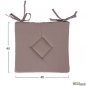 Preview: Stuhlkissen Bono in Farbe Beige.
