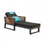 Preview: Sonnenliege Sunlounge "New York" in anthrazit Aluminium