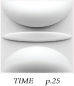Preview: "Time" wall panels in white - 1 square meter