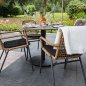Preview: Outdoor Tischuntergestell "Parma" aus Aluminium 72cm Höhe in schwarz