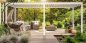 Preview: Terrace covering "Reflect" 3m x 3m in white made of aluminum
