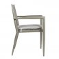Preview: Outdoor Sessel "Next" aus Aluminium in taupe 53x83x44x57 cm
