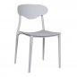 Preview: Outdoor chair "Otry" made of polypropylene in white 50x89x46x44cm stackable