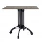 Preview: Outdoor Tischuntergestell "Tivoli 4" aus Aluminiumguss 72cm Höhe in Schwarz