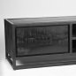 Preview: Chili TV stand 160x45x40 cm black mango wood | Black metal